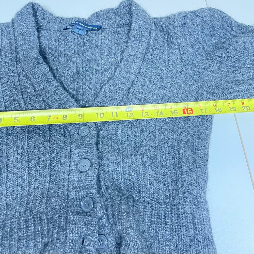 French connection wool blend gray sweater Medium - Picture 2 of 8